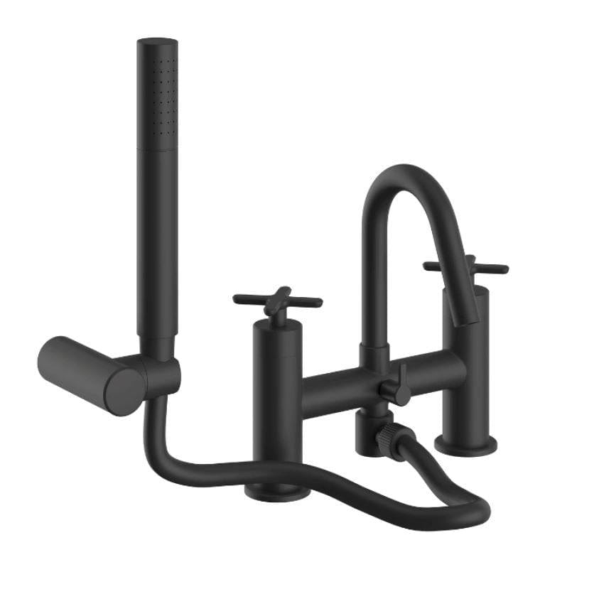 Heritage Bath Shower Mixer Matt Black Heritage Salcombe Bath Shower Mixer Tap