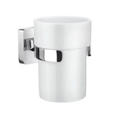 Smedbo Toothbrush Holder Smedbo Ice Round Tumbler with Holder in Chrome