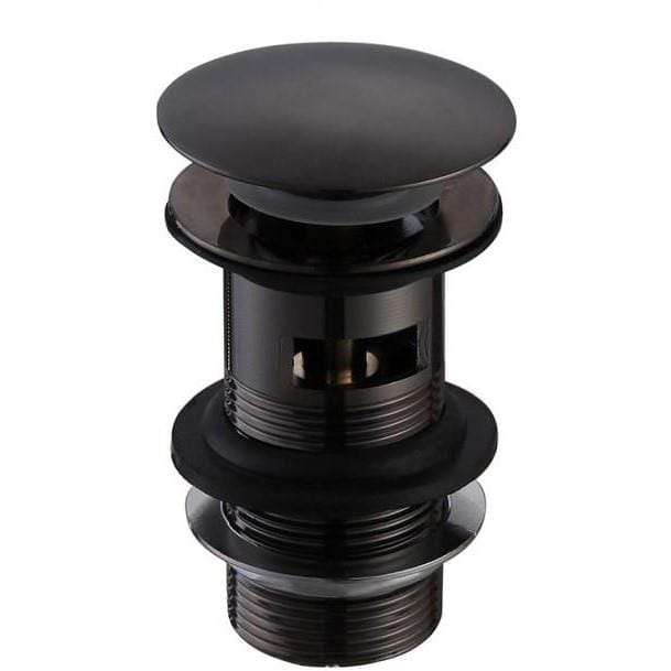 Aquarius Basin Waste Matt Black Aquarius Zanelli Slotted Basin Clicker Waste