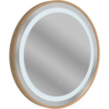 Aquarius Illuminated Mirror Brushed Bronze Aquarius Cirq 600mm Round Front LED Mirror