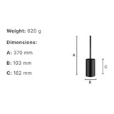 Smedbo Toilet Brush Smedbo Beslagsboden Curve Freestanding Toilet Brush and Holder
