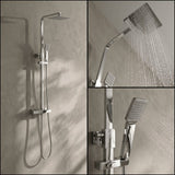 Aquarius Bathrooms Exposed Shower Set Aquarius Zacha Square Exposed Shower Valve Set with Shower Head and Handset