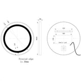 Aquarius Illuminated Mirror Aquarius Cirq 600mm Round Front LED Mirror