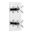 Heritage Concealed Shower Valve Chrome Heritage Salcombe 1 Outlet, 2 Handle Conceled Thermostatic Shower Valve