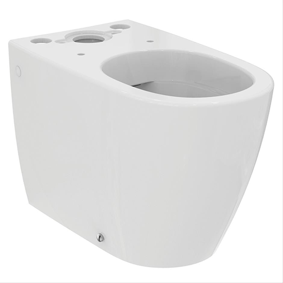 Ideal Standard Close Coupled Toilet Ideal Standard i.life O Close Coupled Rimless Toilet with HydroTwist Flush and Soft Close Seat