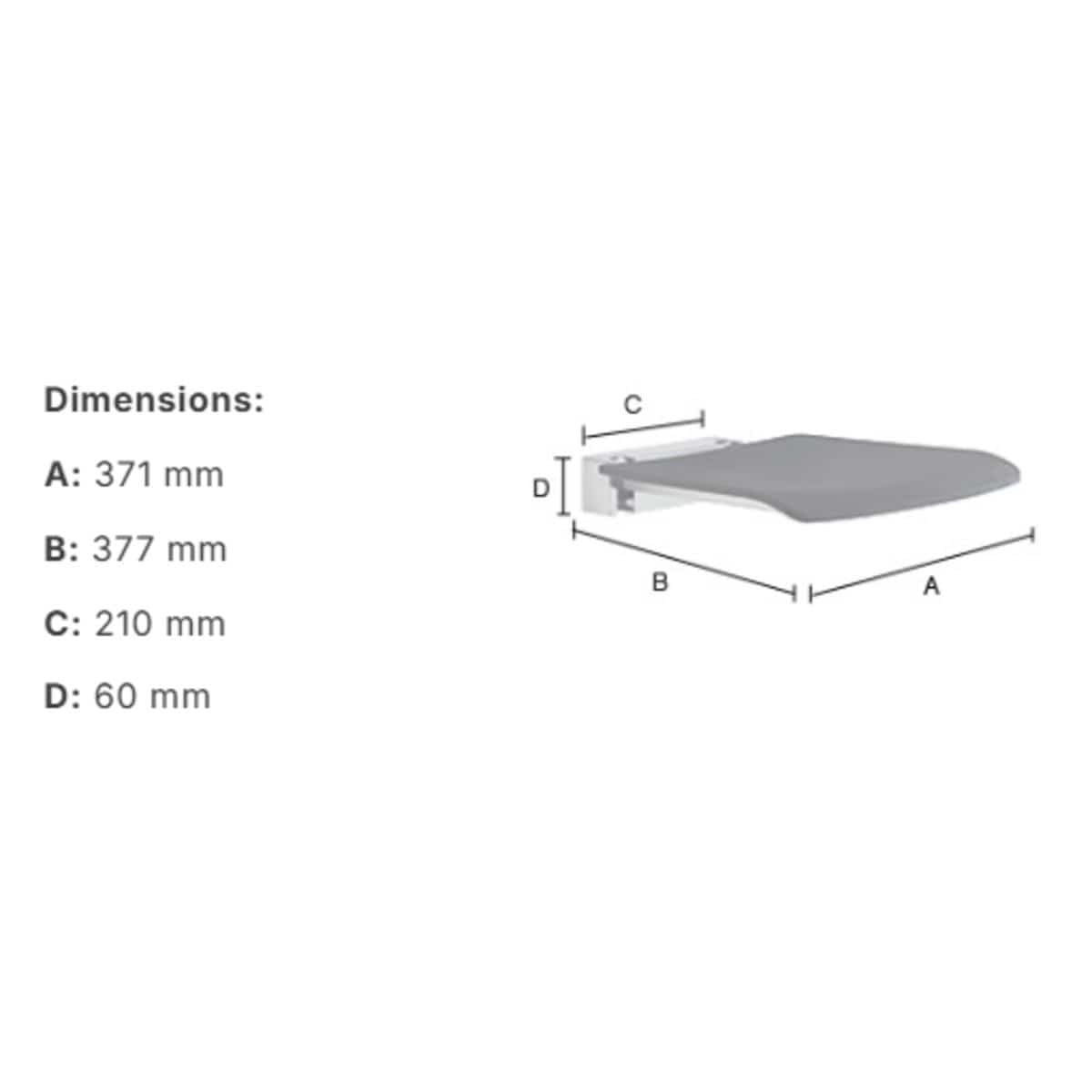 Smedbo Shower Seat Smedbo Living Wall Mounted Folding Shower Seat