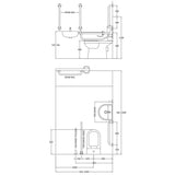 Aquarius Bathrooms Doc M Pack Aquarius Doc M Pack including Comfort Height Close Coupled Toilet, Basin and Grab Rails