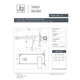 JTP Wall Mounted Basin Tap JTP HIX Single Lever Wall Mounted Basin Mixer Tap