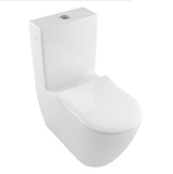 Villeroy and Boch Close Coupled Toilet Villeroy & Boch Subway 2.0 Close Coupled Toilet and Soft Close Seat in White Alpin