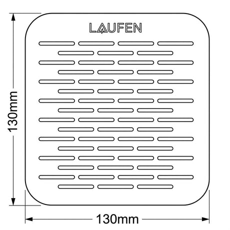 Laufen Wetroom Accessory Laufen Marbond Alternative Shower Tray Waste Cover with Dash Line Design