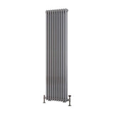 Eastbrook Column Radiator Eastbrook Rivassa Traditional 3 Column Radiator in Chrome Effect