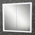 HiB Mirrored Cabinet 800 x 700mm / Aluminium HiB Vanquish LED Illuminated Recessed Cabinet