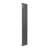 Reina Panel Radiator 1800 x 280mm / Anthracite Reina Casina Vertical Aluminium Single Panel Radiator