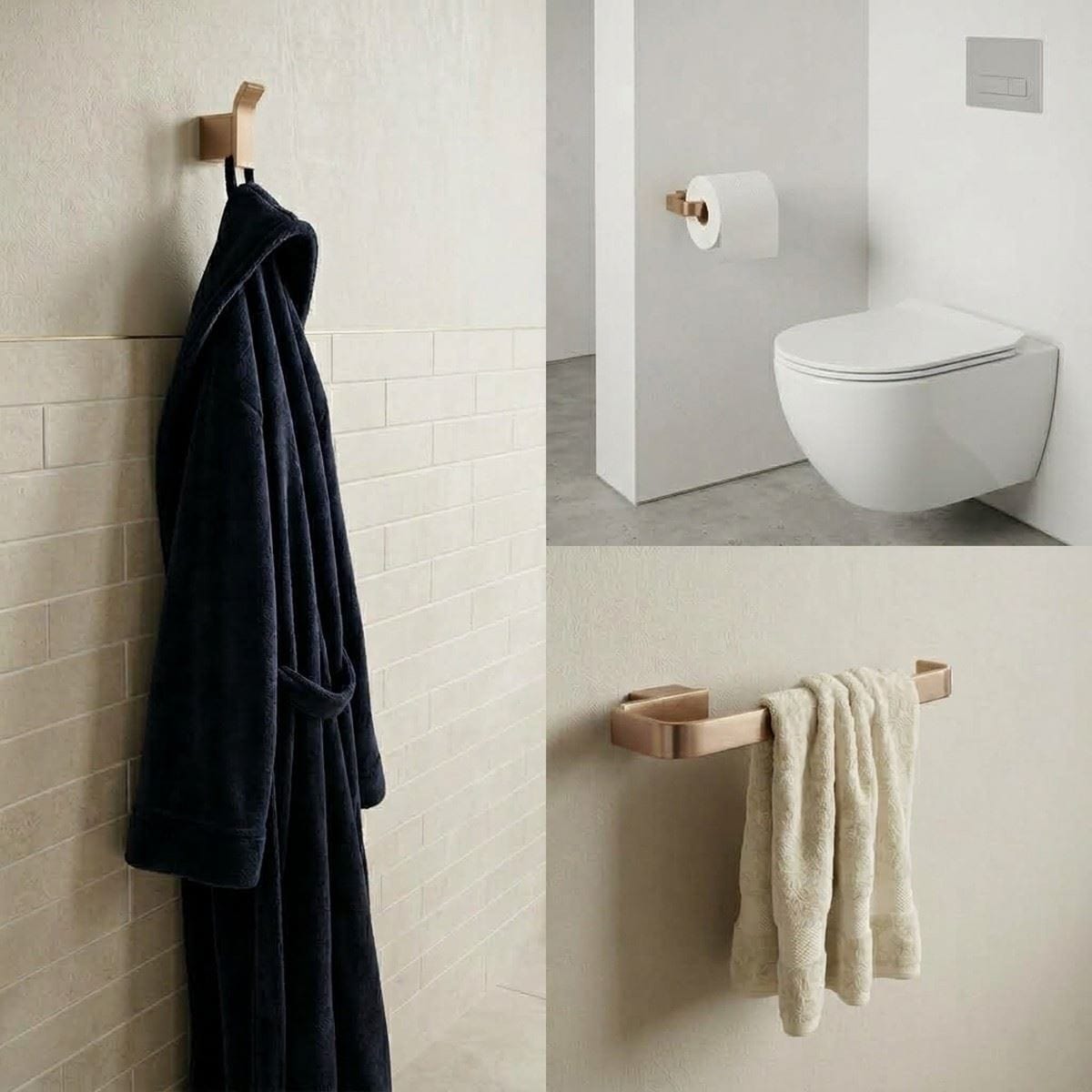 Aquarius Bathrooms Accessory Set Aquarius FT 3 Piece Bathroom Accessory Pack