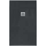 Tissino Rectangle Shower Tray 1200 x 1200mm Tissino Giorgio2 Rectangle Shower Tray in Graphite Slate