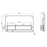 Villeroy and Boch Flush Plate Villeroy & Boch ViConnect 200S Toilet Flush Plate