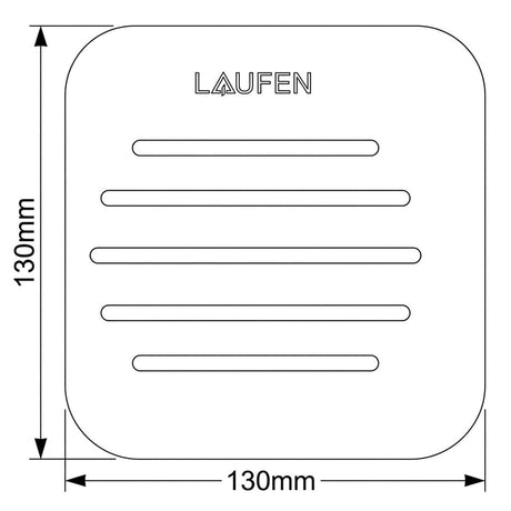 Laufen Wetroom Accessory Laufen Marbond Alternative Shower Tray Waste Cover with Line Design