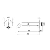 Crosswater Bath Spout Crosswater 3ONE6 Bath Spout