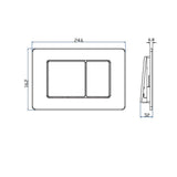Imex Wall Hung WC Frame Imex Adjustable 1070-1270mm Wall Mounted Frame and Cistern with Stainless Steel Flush Plate