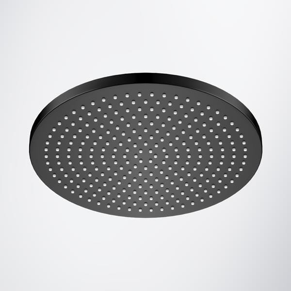 Flova Fixed Shower Head Flova Levo 250mm Design Air-Mix Rainshower Head in Matt Black