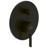 Villeroy & Boch Concealed Shower Valve Matt Black Villeroy & Boch Dawn Concealed 2-Outlet Single Lever Trim Set