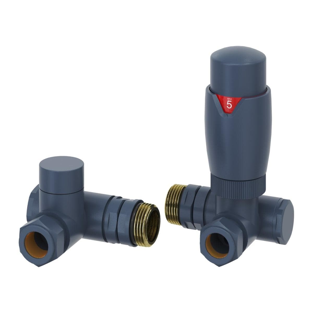 Reina Radiator Valve Anthracite Reina Modal Thermostatic Dual Fuel Corner Radiator Valves