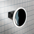 HiB Cosmetic and Shaving Mirror Black HiB Cirque Illuminated Magnifying Bathroom Mirror