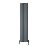 Reina Panel Radiator 1800 x 445mm / Anthracite Reina Piatto Single Vertical Panel Central Heating Radiator