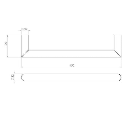 Saneux Designer Towel Radiator Saneux Ember Solo Dry Electric Towel Rail