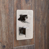 Vado Concealed Shower Valve Vado Phase 1 Outlet 2 Handle Vertical Thermostatic Shower Valve in Chrome