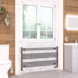 Eastbrook Ladder Rails 600 x 1200 / Electric Only Eastbrook Wendover Straight Heated Towel Rail in Anthracite
