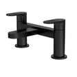 Aquarius Bathrooms Bath Mixer Matt Black Aquarius Deco 2 Hole Deck Mounted Bath Mixer Tap