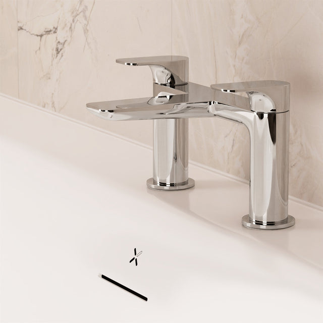 Crosswater Bath Mixer Chrome Crosswater Fuse Bath Filler Tap
