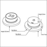 TED Concealed Shower Valve TED Togo 2/3 Outlet Concealed Digital Shower Valve with Ring Style Plate