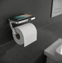 HiB Toilet Roll Holder Chrome HiB Atto Toilet Roll Holder with Shelf