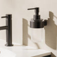 Crosswater Soap Dispenser Matt Black Crosswater Velo Wall Mounted Soap Dispenser