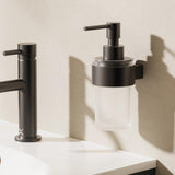 Crosswater Soap Dispenser Matt Black Crosswater Velo Wall Mounted Soap Dispenser