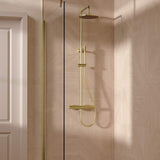 Crosswater Exposed Shower Set Brushed Brass Crosswater Central Thermostatic Multifunction Shower Kit