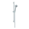 Imex Shower Riser Rail Imex Levo Riser Rail Kit with Single Function Shower Handset and Hose in Chrome