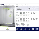 Merlyn Ionic Frameless Sliding Shower Door