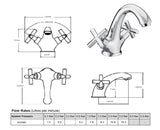 Sagittarius Mono Basin Tap Sagittarius Avant Fixed Spout Basin Mixer Tap - Chrome - AV176C