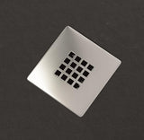 Aquarius Rectangle Shower Tray Aquarius Honiston Mineral Composite Slate Effect Shower Tray in Midnight Black