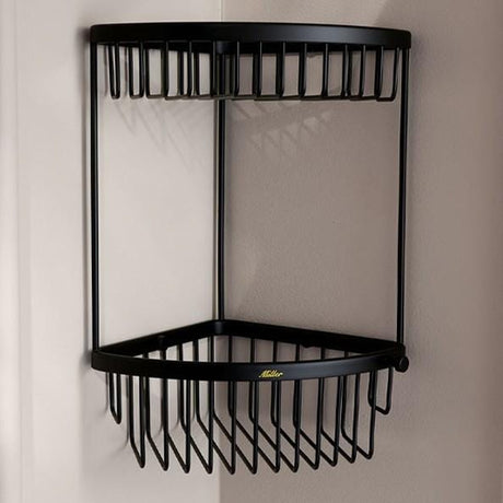 Miller Basket Miller Signature Two Tier Corner Wire Shower Basket