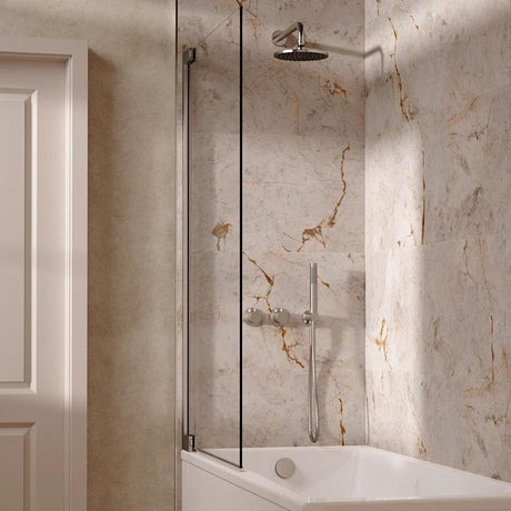 UK Bathroom Store Concealed Shower Set Brushed Nickel / Wall Arm / 200mm Crosswater Module Shower Set 6 - 3 Outlet with Overhead Shower, Handset and Overflow Bath Filler