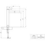 Villeroy & Boch Dawn Slim Tall Single-Lever Basin Mixer Tap