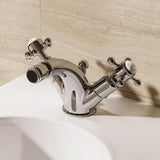 Crosswater Bidet Tap Crosswater Belgravia Crosshead Monobloc Bidet Mixer Tap with Waste in Chrome