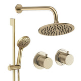 UK Bathroom Store Concealed Shower Set Crosswater Module Shower Set 2 with Riser Rail Kit and Overhead Shower