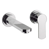 Crosswater Wall Mounted Basin Tap Crosswater Wisp 2 Hole Wall Mounted Basin Mixer Tap in Chrome
