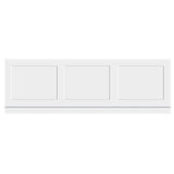 Aquarius Bathrooms Bath Panel 1700mm Aquarius Halite Waterproof Traditional Shaker Front Bath Panel in White Gloss