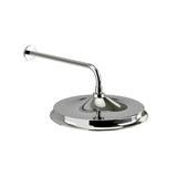 Burlington Fixed Shower Head Chrome / 12" Burlington Riviera Fixed AirBurst Shower Head with Wall Mounted Arm